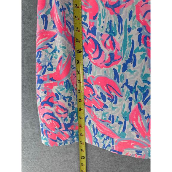 Lilly Pulitzer Women's sz M Harper Shift Dress Cotton Bright Preppy Coastal Soft - Picture 3 of 10